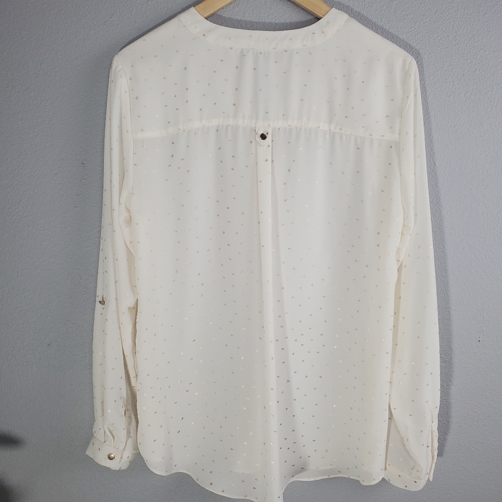 Zac & Rachel medium top, Ivory with gold specs - Picture 7 of 12